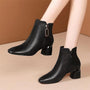 Britische Martin-Stiefel mit klobigem Absatz