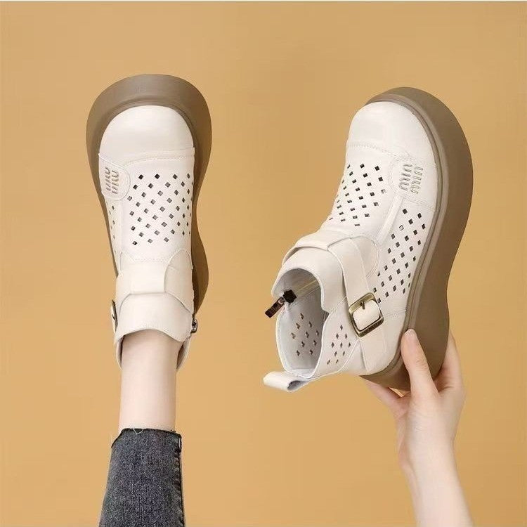 Neue hohle Plateausandalen 2025