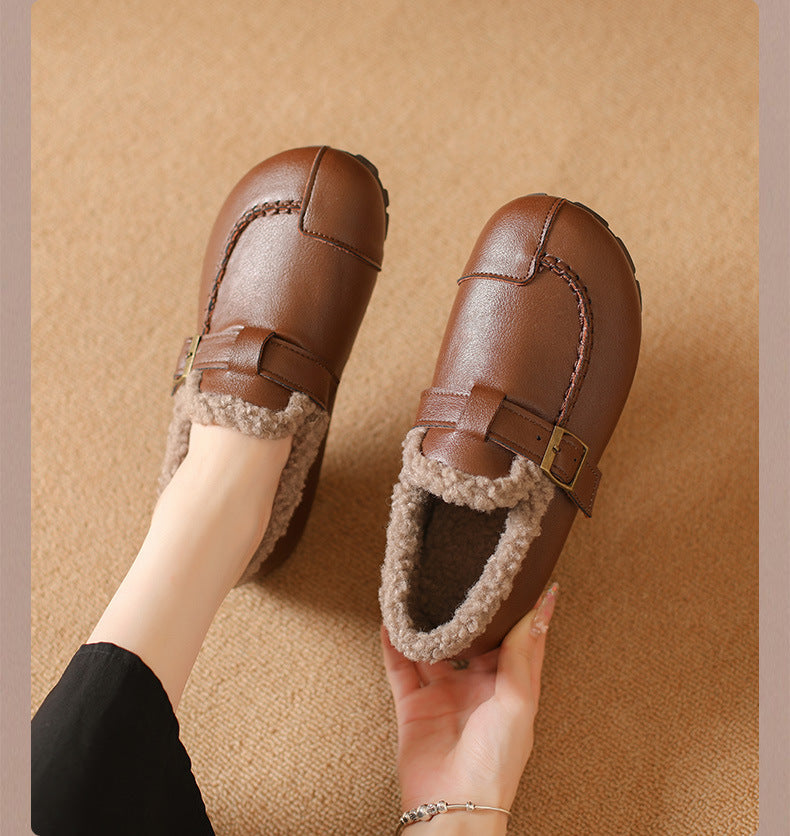 Zapatos de algodón cálidos de nuevo estilo 2025