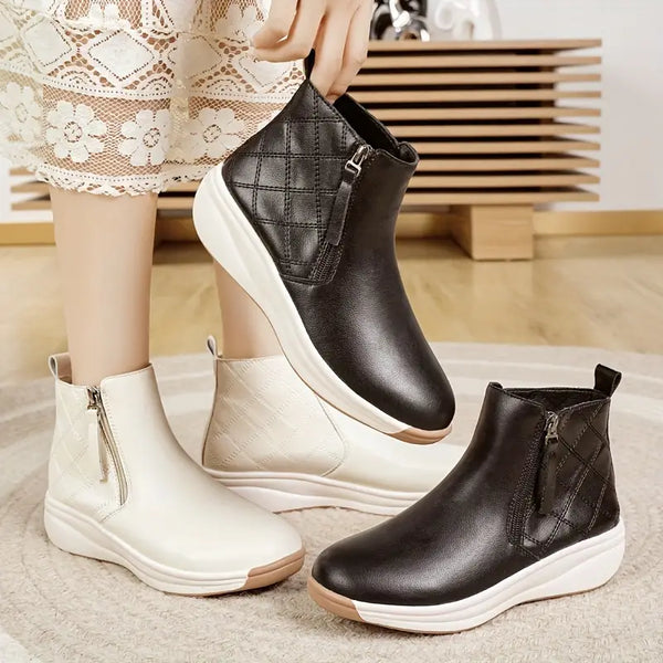 Modische Stiefeletten mit Reißverschluss