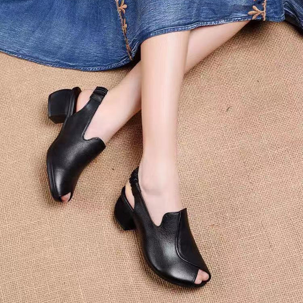 Peep-Toe Sandalen