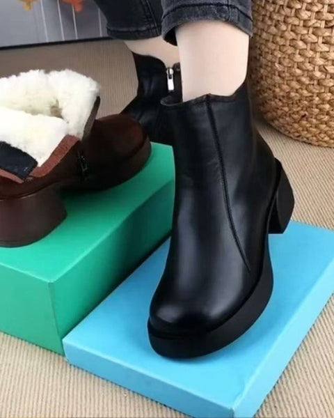 botas martin de lana de una pieza