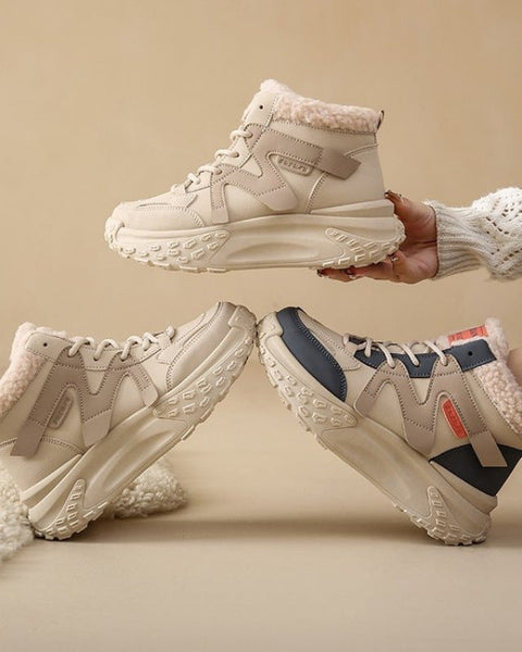 zapatos de algodón en versión coreana