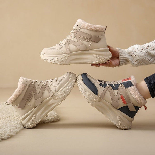 zapatos de algodón en versión coreana