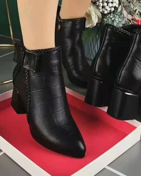 Botas de algodón estilo británico de terciopelo. 