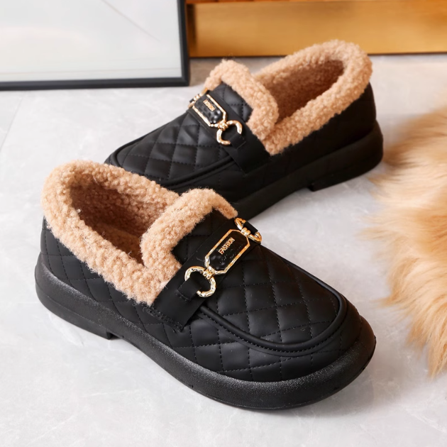 Damen-Baumwollschuhe (drei Schnallen)