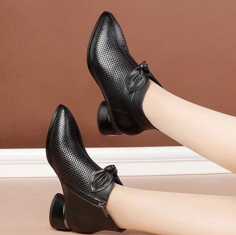 Leder-High-Heels