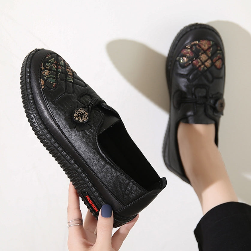Handgemachte rutschfeste Lederschuhe