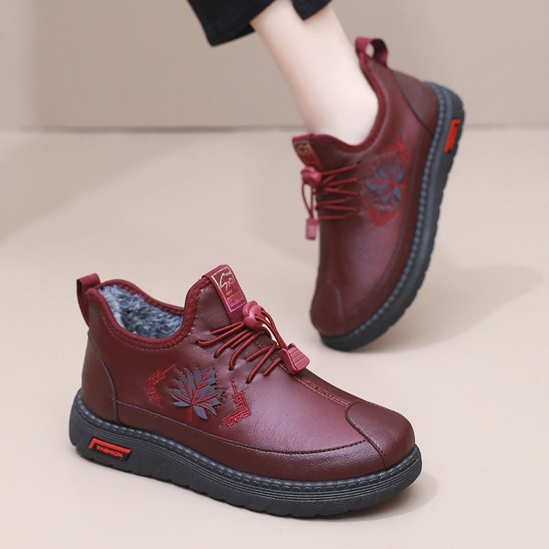 Extradicke warme Schuhe Ahornblatt