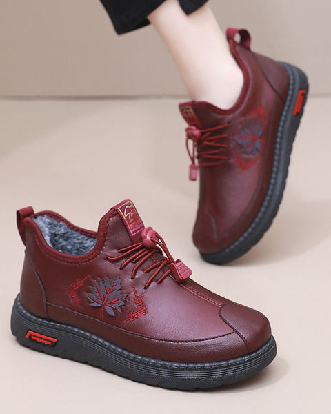 Extradicke warme Schuhe Ahornblatt