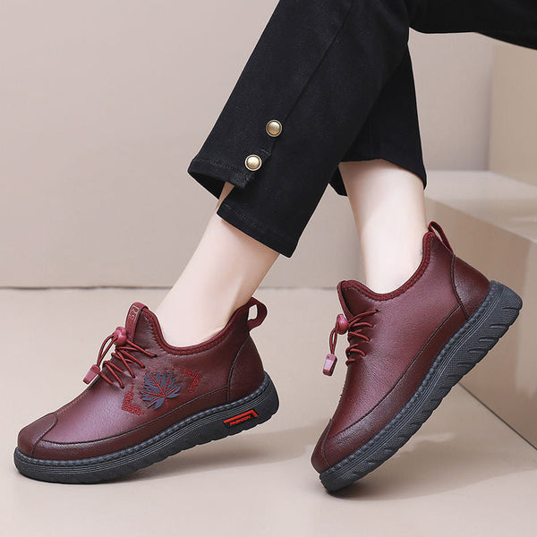 Extradicke warme Schuhe Ahornblatt