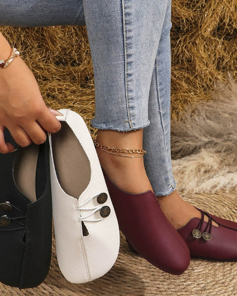 Zapatos de salón con punta redonda 2025