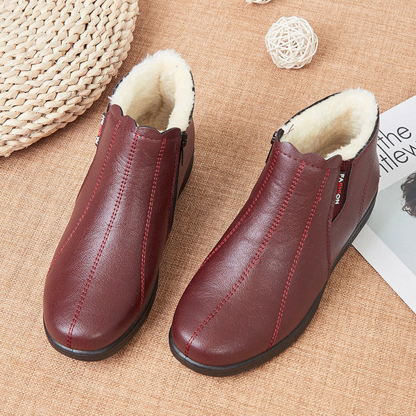 Damen-Stiefeletten mit Plüschfutter
