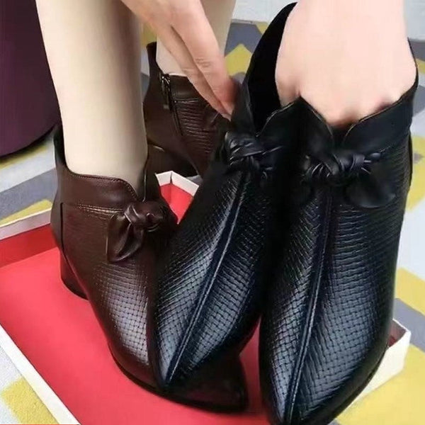 Leder-High-Heels
