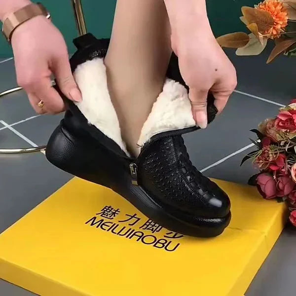 【100% Rindsleder】modische Kurzstiefel