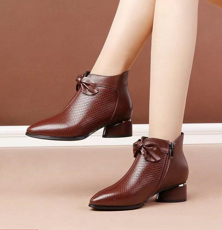 Leder-High-Heels