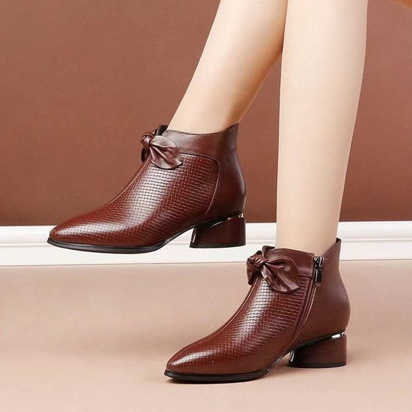 Leder-High-Heels