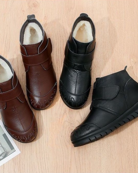 Winterschuhe für Damen aus Baumwolle (Zehenkappenmuster)