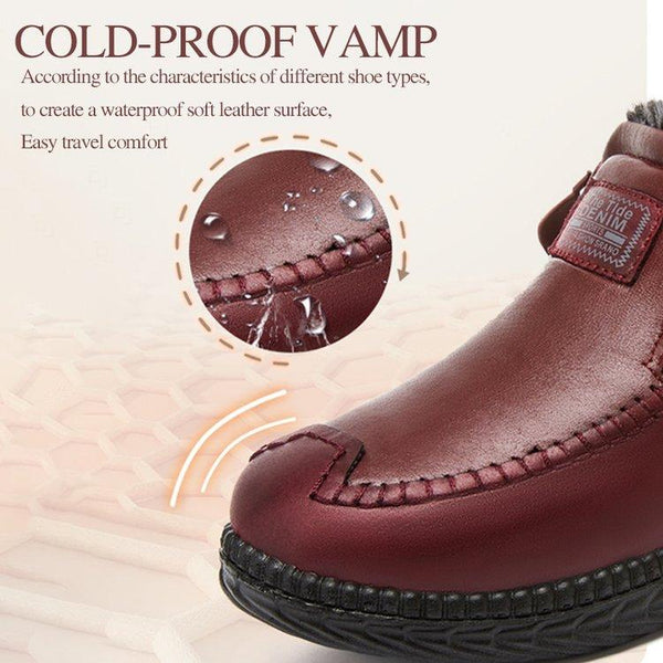 Neue warme, dick mit Wolle gefütterte Schuhe.