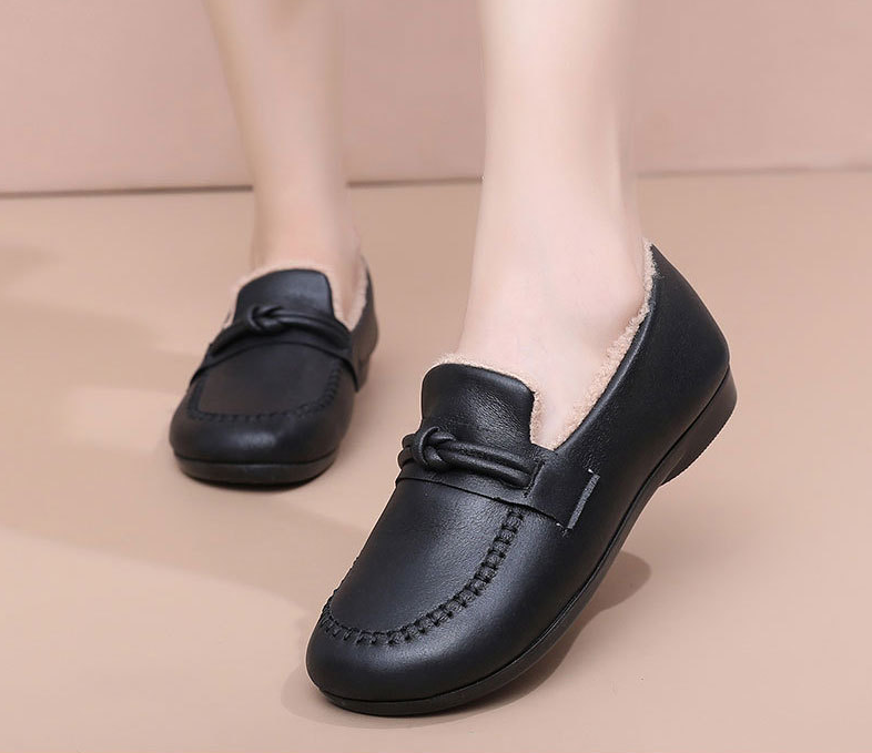 Damen-Lederschuhe aus Baumwolle (Knoten)