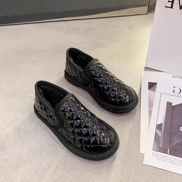 Damen-Baumwollschuhe aus Leder (dünn, Netzeinsätze)