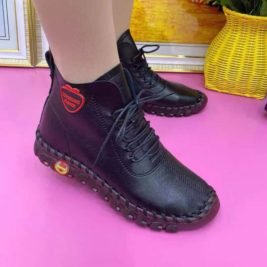 Lederschuhe mit weicher Sohle