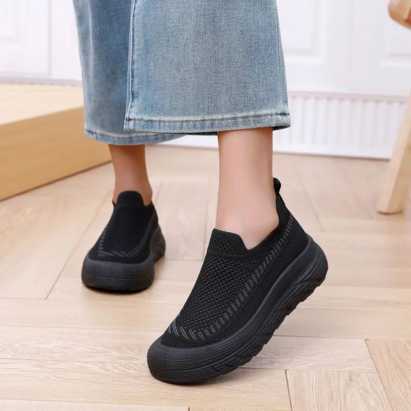 Mesh Plateau-Schuhe für Damen