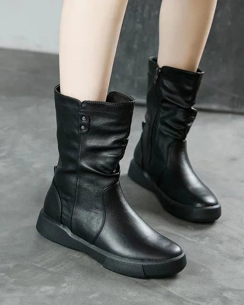 desontos™-Dünne Winter-Wollstiefel in Wadenhöhe