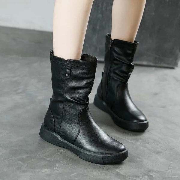 desontos™-Dünne Winter-Wollstiefel in Wadenhöhe