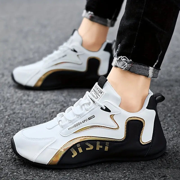 Hochwertige Lederschuhe für Reisen.