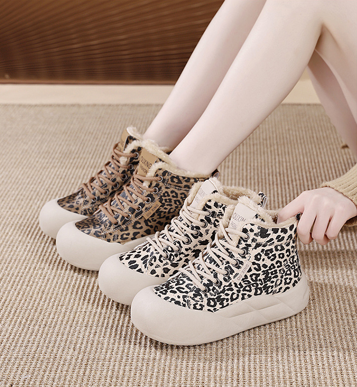 Damen High Heels mit Leopardenmuster