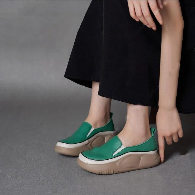 Damenschuhe mit dicker Sohle
