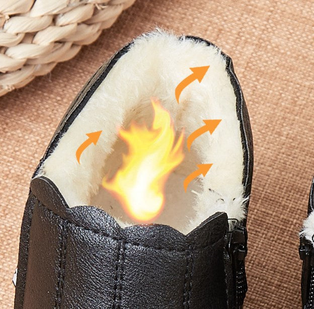 Damen-Stiefeletten mit Plüschfutter