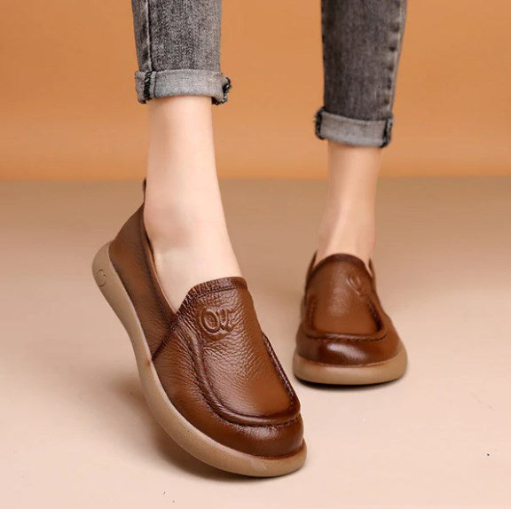 🐂Rundspitze Lederschuhe