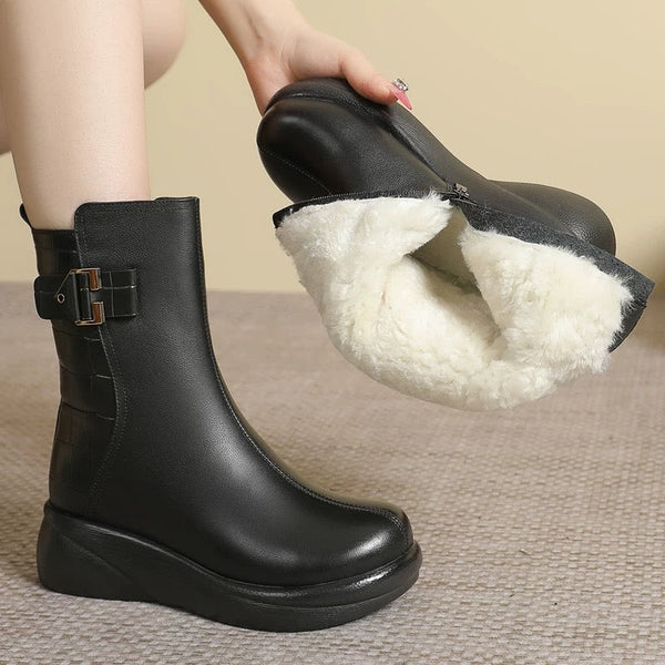 echte Lammfell-Booties