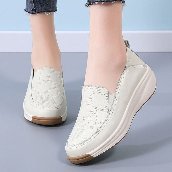 Bedruckte Lederschuhe