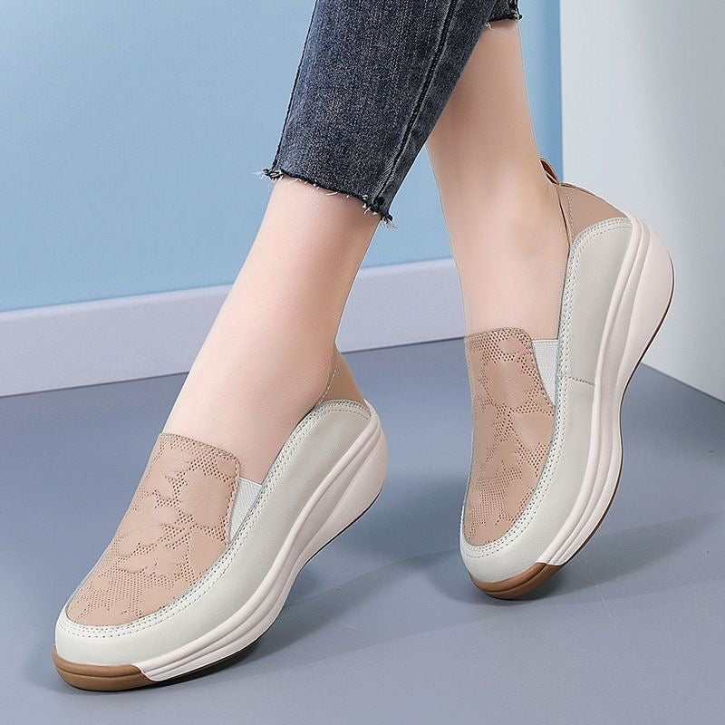 Bedruckte Lederschuhe