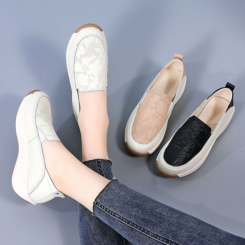 Bedruckte Lederschuhe