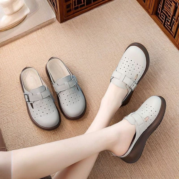 Weiche Lederschuhe mit Lochmuster