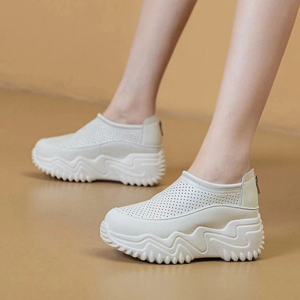 Atmungsaktive hohle Lederschuhe M
