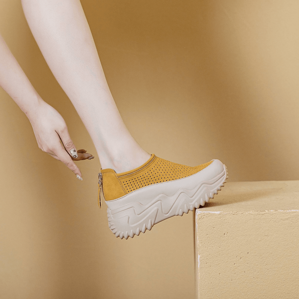 Atmungsaktive hohle Lederschuhe M