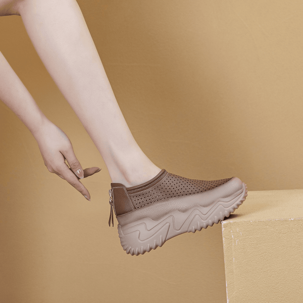 Atmungsaktive hohle Lederschuhe M
