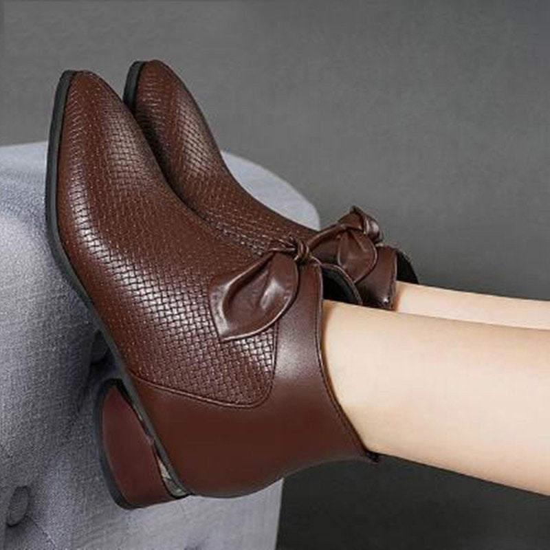 Leder-High-Heels