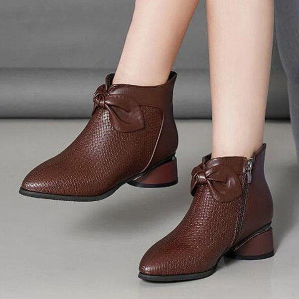 Leder-High-Heels