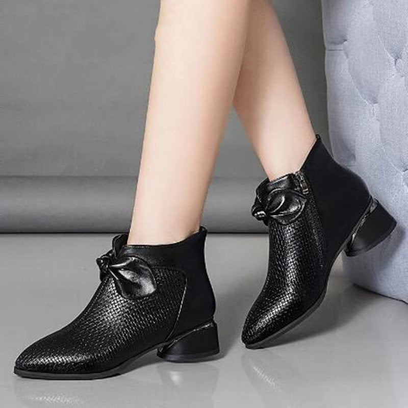 Leder-High-Heels