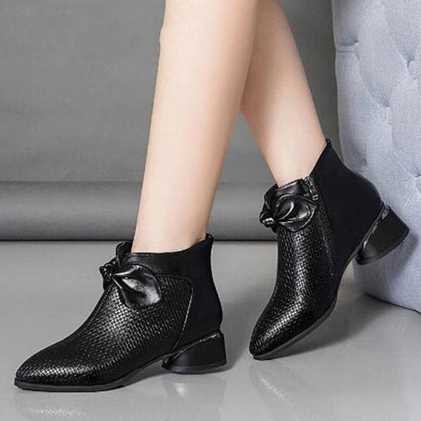 Leder-High-Heels