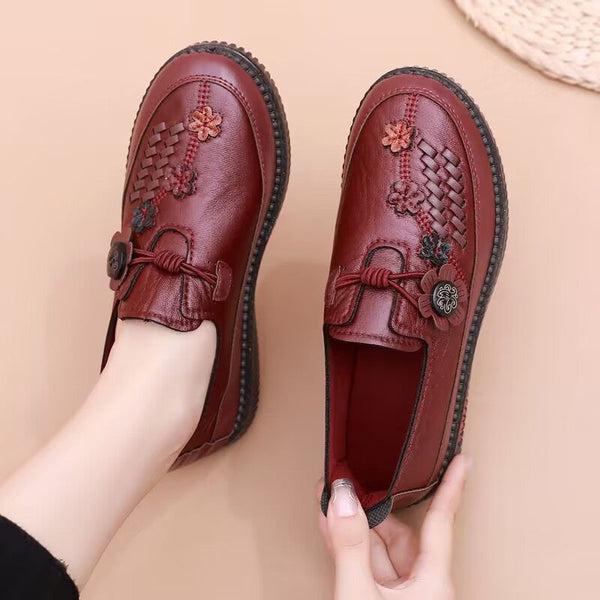 Abriebfeste Lederschuhe mit weicher Sohle