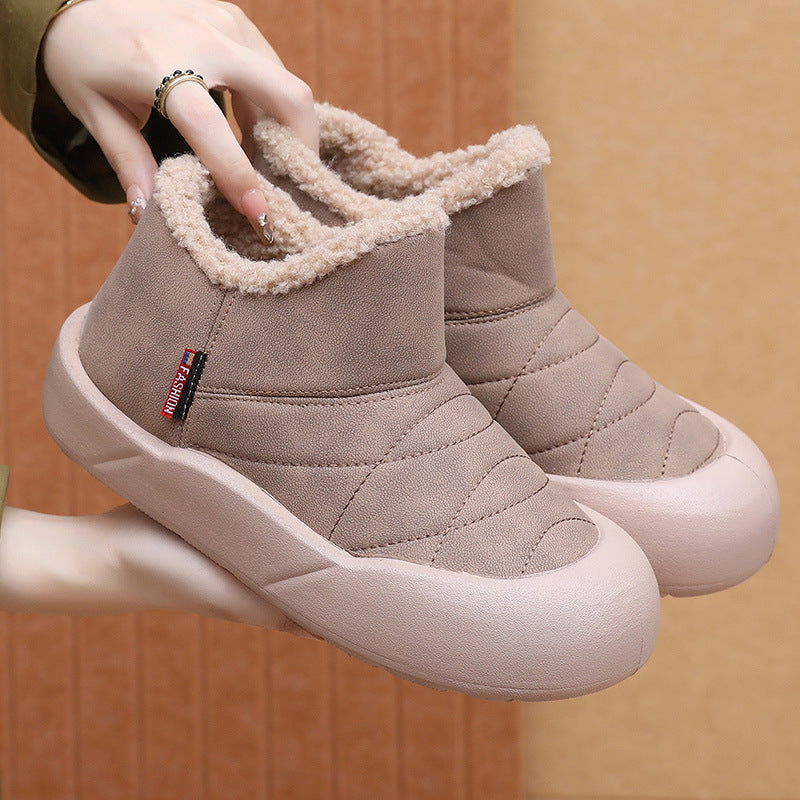 Botas de neve com plataforma de inverno