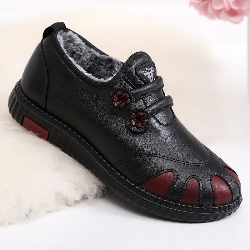 Damenschuhe Baumwolle Leder (Klettverschluss)