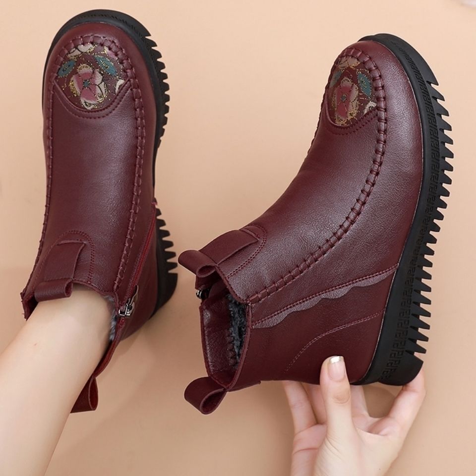 Damen Retro rutschfeste warme Schuhe